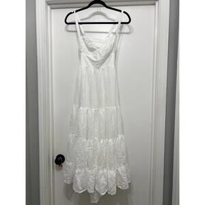 Hello Molly White Maxi Dress size Medium NWT